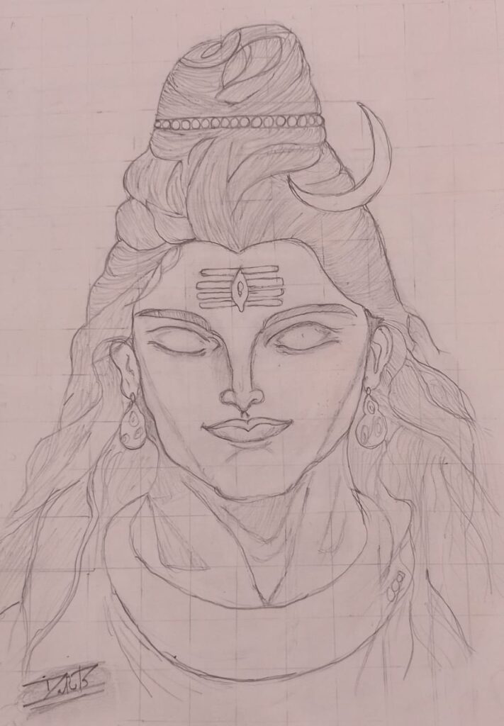 shiva sketch art