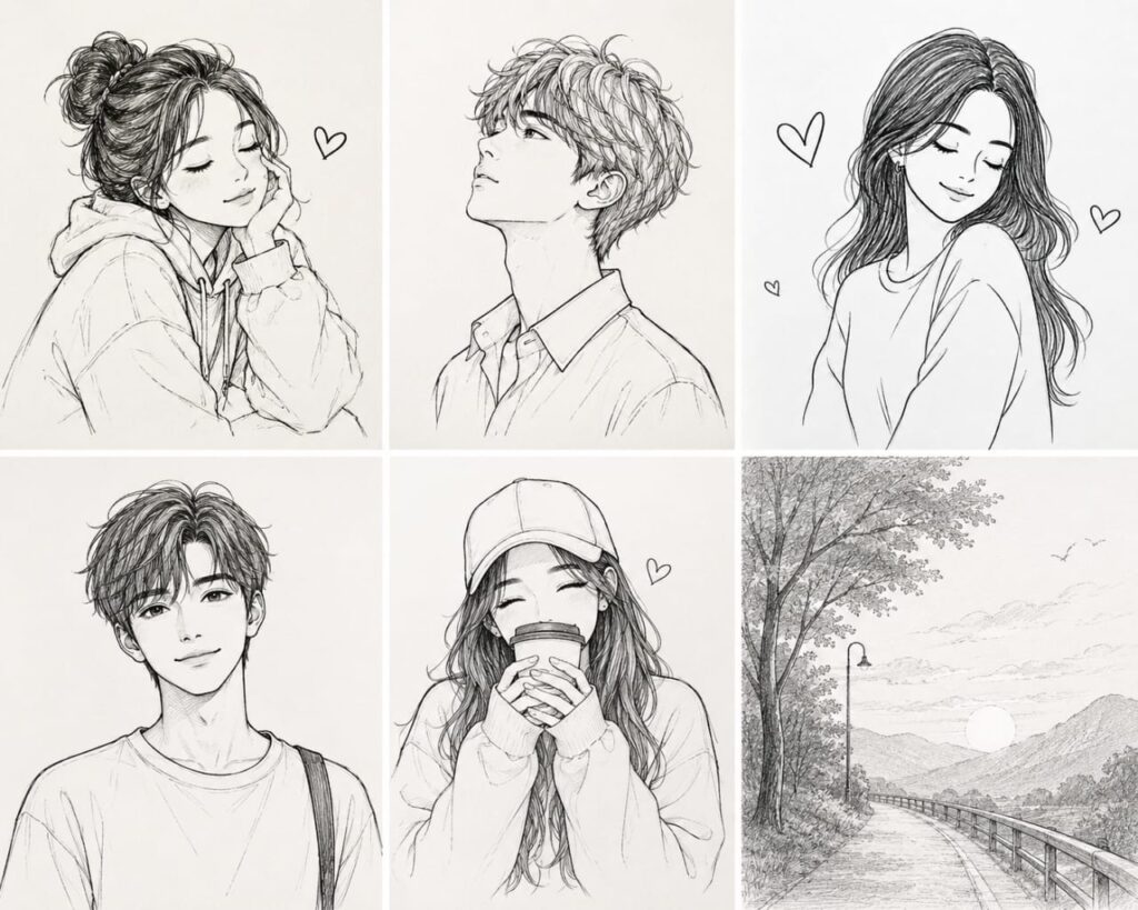 creative pencil sketch gallery-art shop