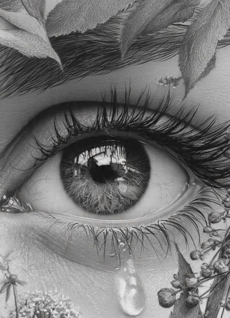 beautiful eyes sketch art
